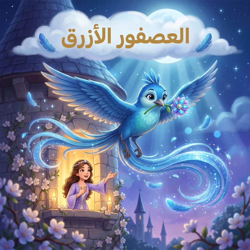 غلاف حكاية العصفور الأزرق